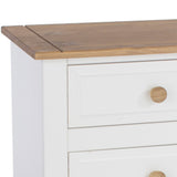 Wooden Bedside Cabinet With 3 Drawers - Capri
