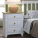 Wooden Bedside Cabinet With 3 Drawers - Capri