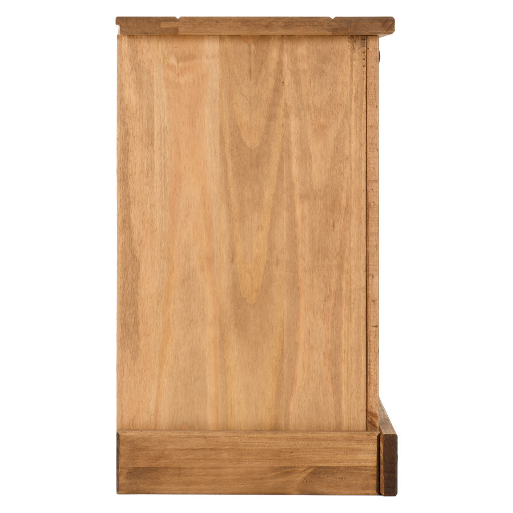 Wooden Bedside Cabinet With 3 Drawers - Corona