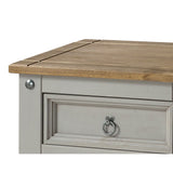 Wooden Bedside Cabinet 53cm Wide With 3 Drawers - Corona