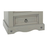 Wooden Bedside Cabinet 53cm Wide With 3 Drawers - Corona