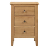 Wooden Bedside Cabinet With 3 Drawers - Cotswold