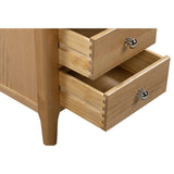 Wooden Bedside Cabinet With 3 Drawers - Cotswold