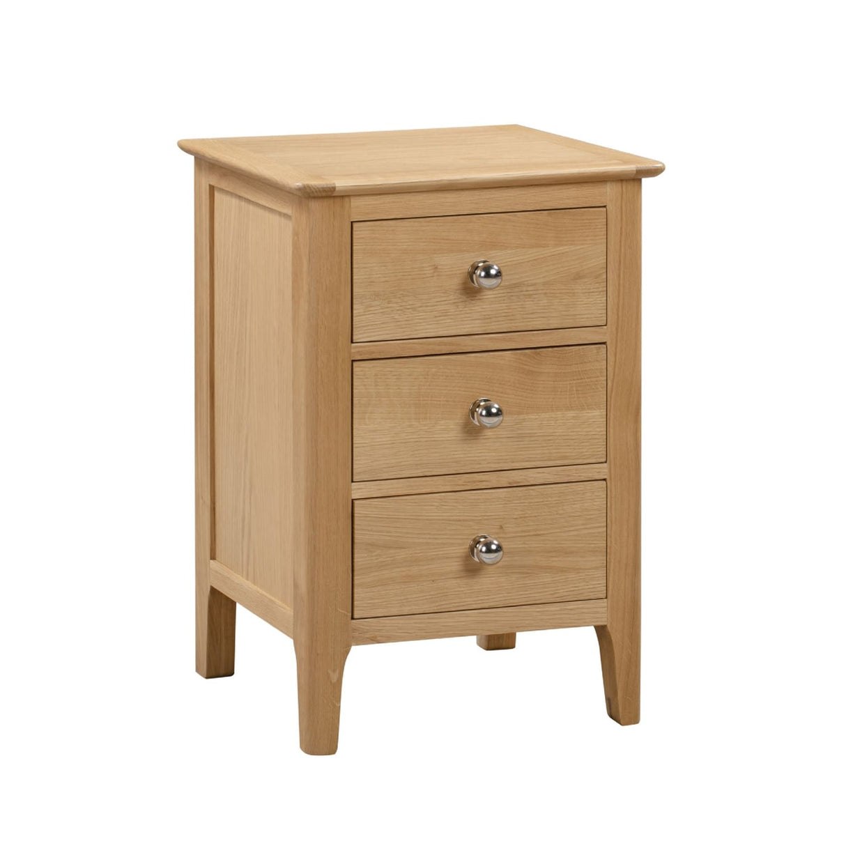 Wooden Bedside Cabinet With 3 Drawers - Cotswold