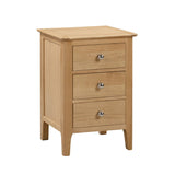 Wooden Bedside Cabinet With 3 Drawers - Cotswold