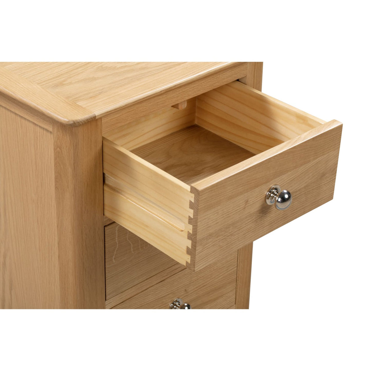 Wooden Bedside Cabinet With 3 Drawers - Cotswold