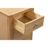 Wooden Bedside Cabinet With 3 Drawers - Cotswold