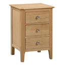 Wooden Bedside Cabinet With 3 Drawers - Cotswold
