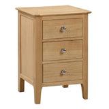 Wooden Bedside Cabinet With 3 Drawers - Cotswold