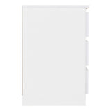 Wooden Bedside Cabinet With 3 Drawers in Set Of 2 - Malvern