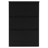 Wooden Bedside Cabinet With 3 Drawers in Set Of 2 - Malvern