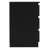 Wooden Bedside Cabinet With 3 Drawers in Set Of 2 - Malvern