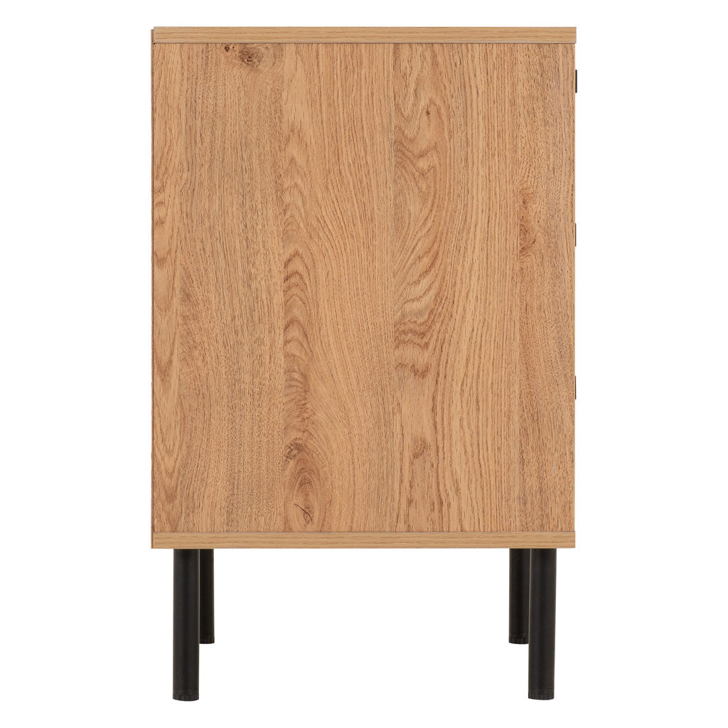Wooden Bedside Cabinet With 3 Drawers - Leon