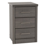 Wooden Bedside Cabinet With 3 Drawers - Lisbon