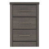 Wooden Bedside Cabinet With 3 Drawers - Lisbon