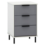 Wooden Bedside Cabinet 3 Drawers - Madrid