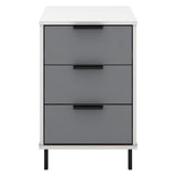 Wooden Bedside Cabinet 3 Drawers - Madrid
