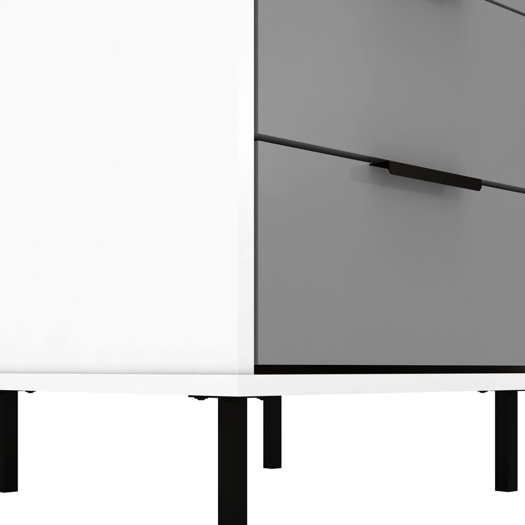 Wooden Bedside Cabinet 3 Drawers - Madrid