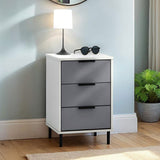 Wooden Bedside Cabinet 3 Drawers - Madrid