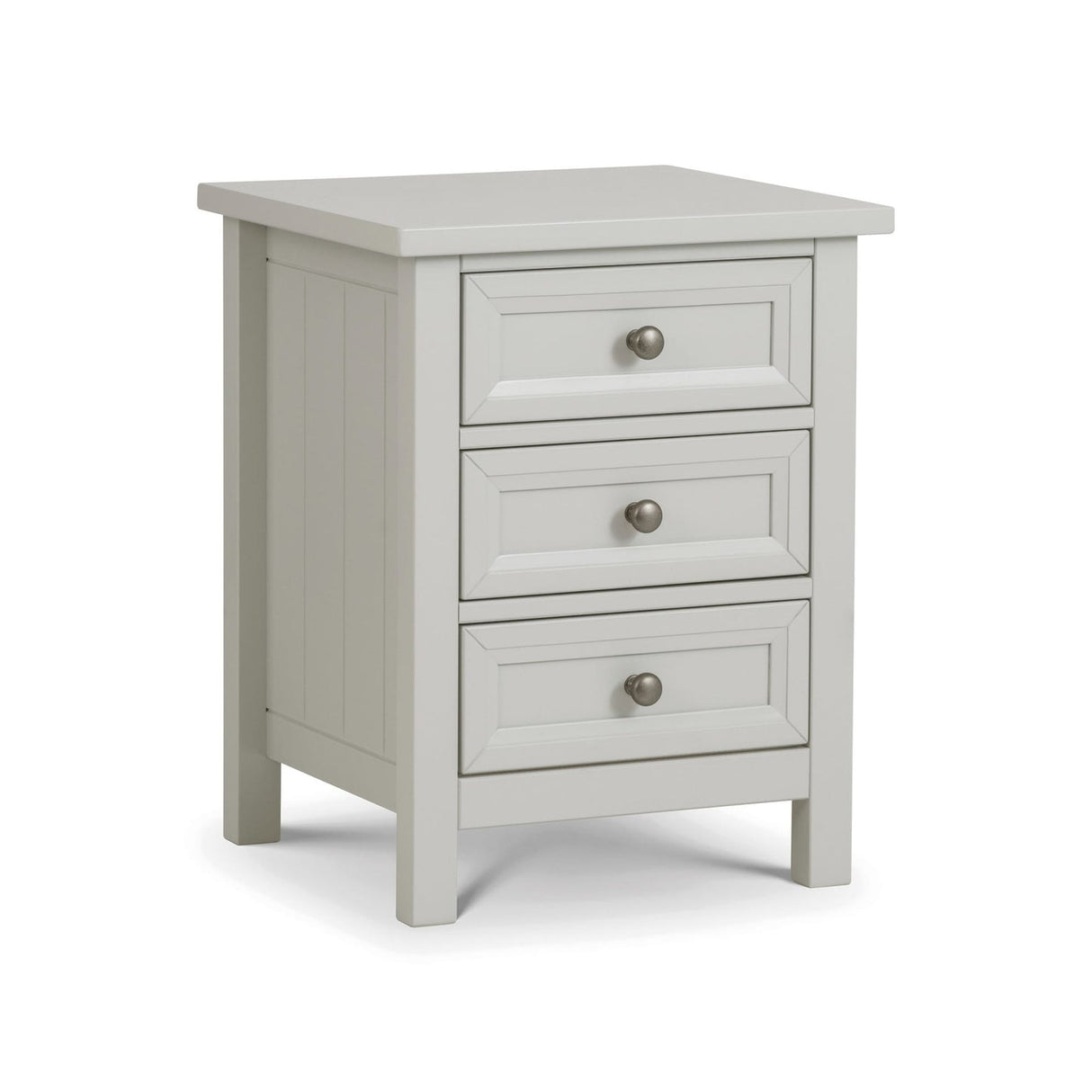 Wooden Bedside Cabinet With 3 Drawers - Maine