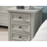 Wooden Bedside Cabinet With 3 Drawers - Maine