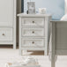 Wooden Bedside Cabinet With 3 Drawers - Maine