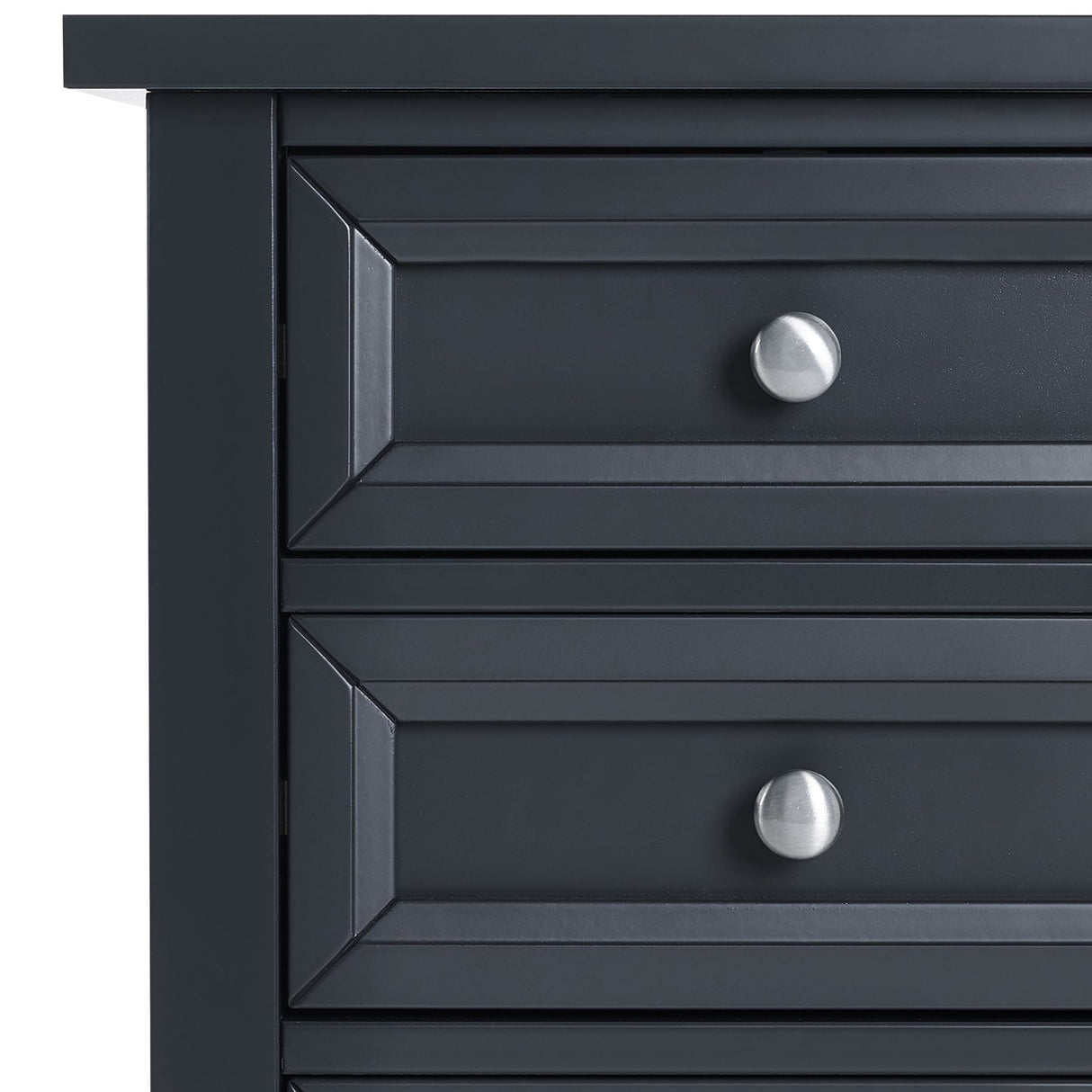 Wooden Bedside Cabinet With 3 Drawers - Maine
