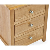 Wooden Bedside Cabinet With 3 Drawers - Mallory