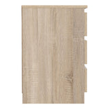 Wooden Bedside Cabinet With 3 Drawers - Malvern