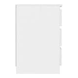 Wooden Bedside Cabinet With 3 Drawers - Malvern