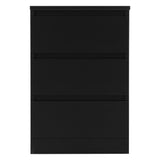 Wooden Bedside Cabinet With 3 Drawers - Malvern