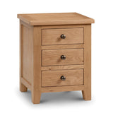 Wooden Bedside Cabinet With 3 Drawers - Marlborough