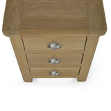 Wooden Bedside Cabinet With 3 Drawers - Memphis