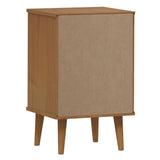 Wooden Bedside Cabinet With 3 Drawers - Molde
