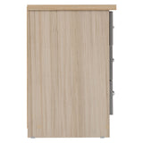 Wooden Bedside Cabinet With 3 Drawers - Nevada