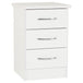 Wooden Bedside Cabinet With 3 Drawers - Nevada