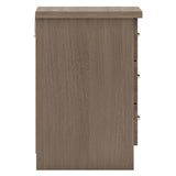 Wooden Bedside Cabinet With 3 Drawers - Nevada