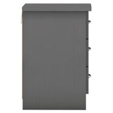 Wooden Bedside Cabinet With 3 Drawers - Nevada