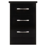 Wooden Bedside Cabinet With 3 Drawers - Nevada