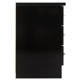 Wooden Bedside Cabinet With 3 Drawers - Nevada