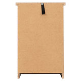Wooden Bedside Cabinet With 3 Drawers - Nevada