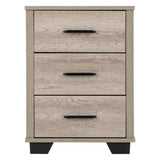 Wooden Bedside Cabinet With 3 Drawers - Oliver