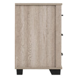 Wooden Bedside Cabinet With 3 Drawers - Oliver