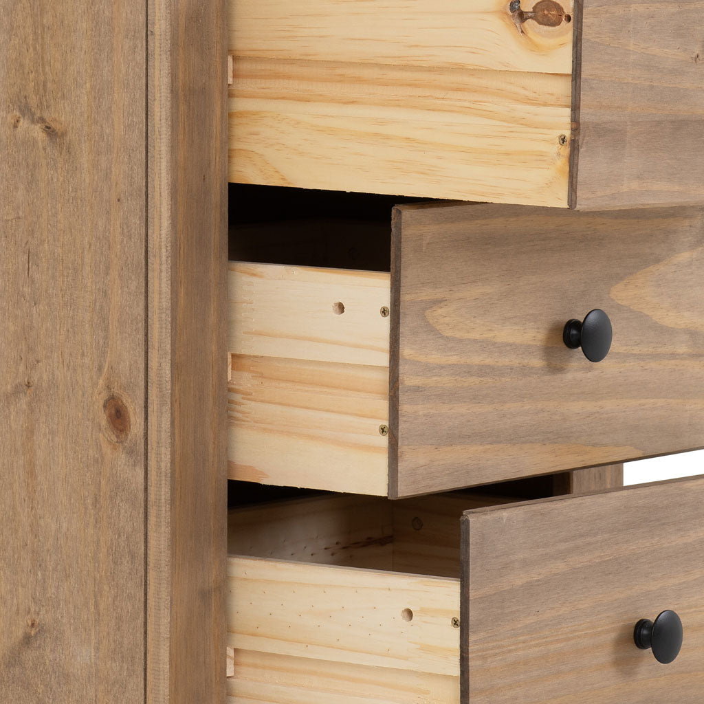 Wooden Bedside Cabinet With 3 Drawers - Panama