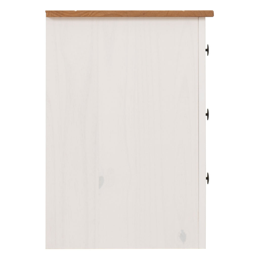 Wooden Bedside Cabinet With 3 Drawers - Panama