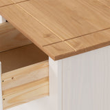 Wooden Bedside Cabinet With 3 Drawers - Panama