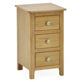 Wooden Bedside Cabinet With 3 Drawers - Somerset