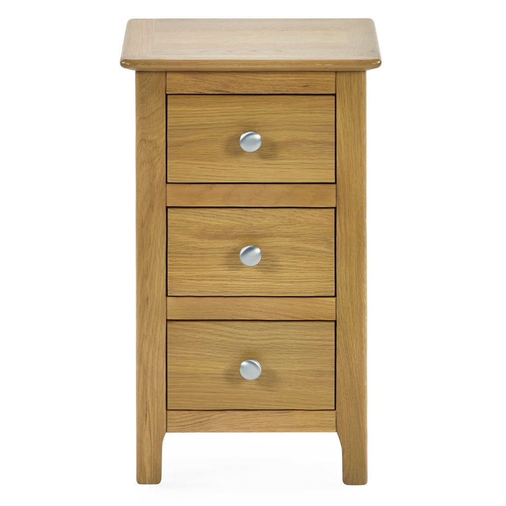 Wooden Bedside Cabinet With 3 Drawers - Somerset