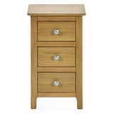 Wooden Bedside Cabinet With 3 Drawers - Somerset
