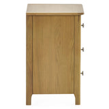 Wooden Bedside Cabinet With 3 Drawers - Somerset